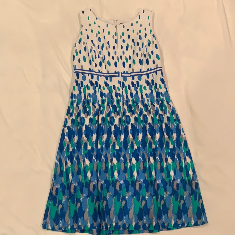 Perceptions Blue Green Dress | Size 6 Petite | Like New Condition